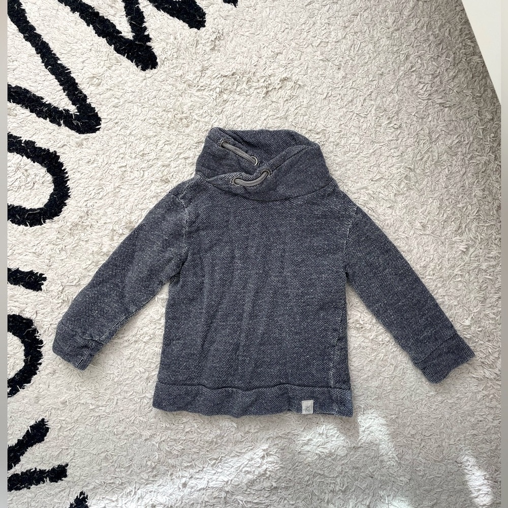 Burt’s bee baby loose pique appliqué organic baby sweatshirt